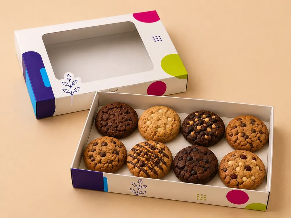 Cookie Box 8x8x1.5 — Custom / multiple sizes inch