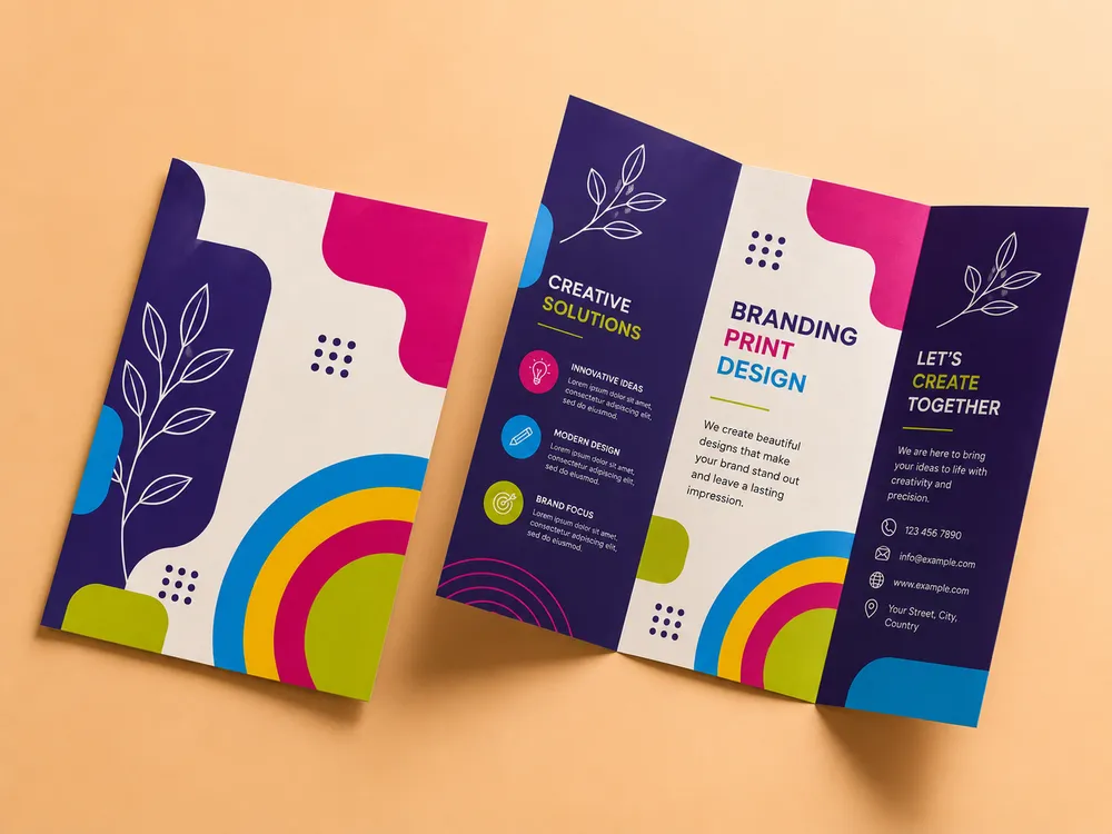 Custom Flyers Brochures — Custom / multiple sizes inch
