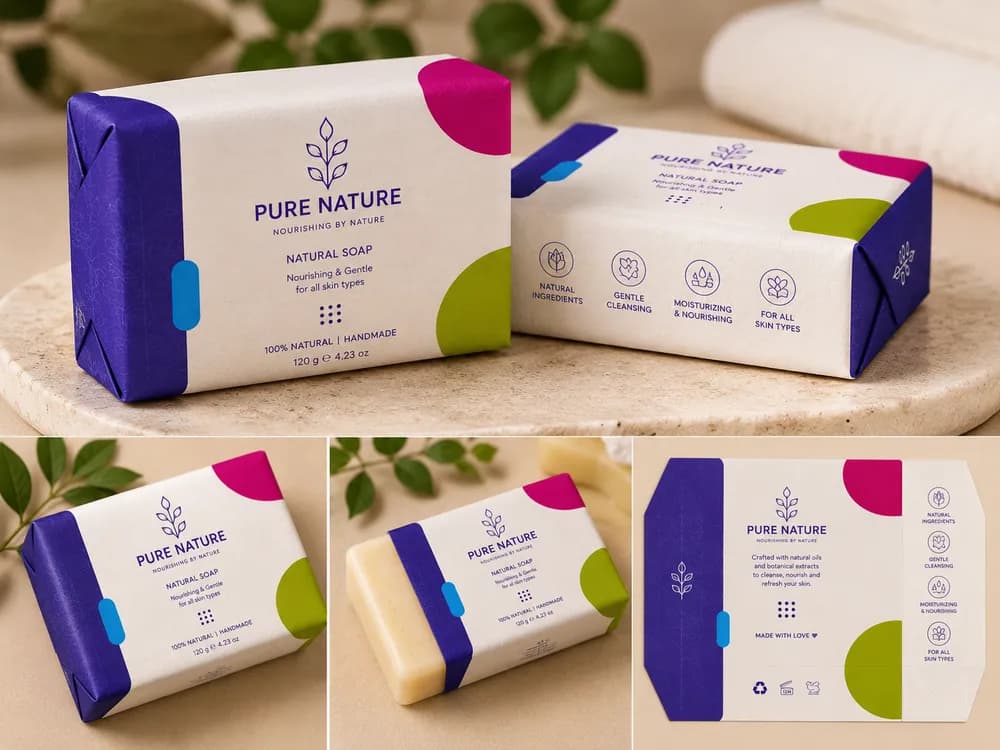 Soap Bar Wrapper — Custom / multiple sizes inch