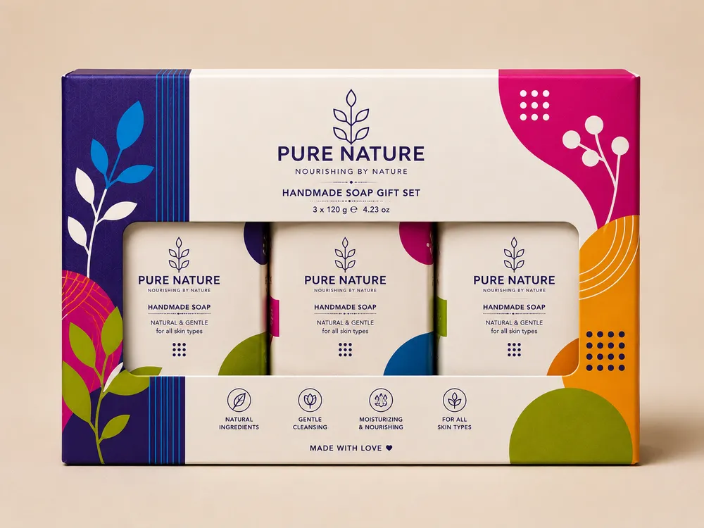 Soap Gift Box 3-Pack — Custom / multiple sizes inch