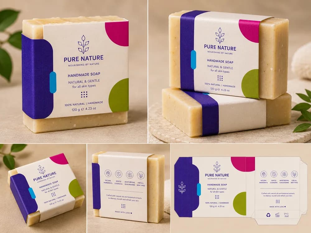 Soap Sleeve Cardboard Band — Custom / multiple sizes inch