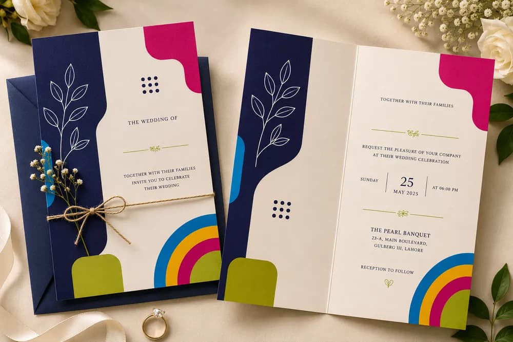 Wedding Event Invitations — Custom / multiple sizes inch